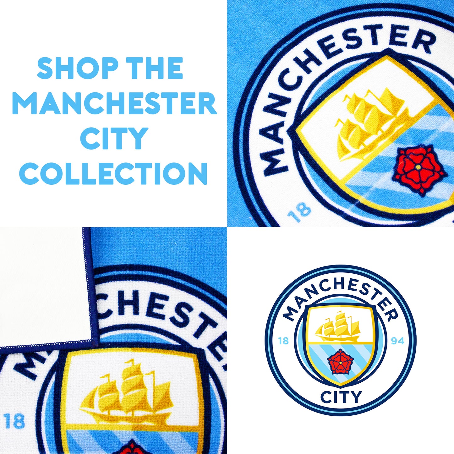 Manchester City FC Rug - 70x90 cm
