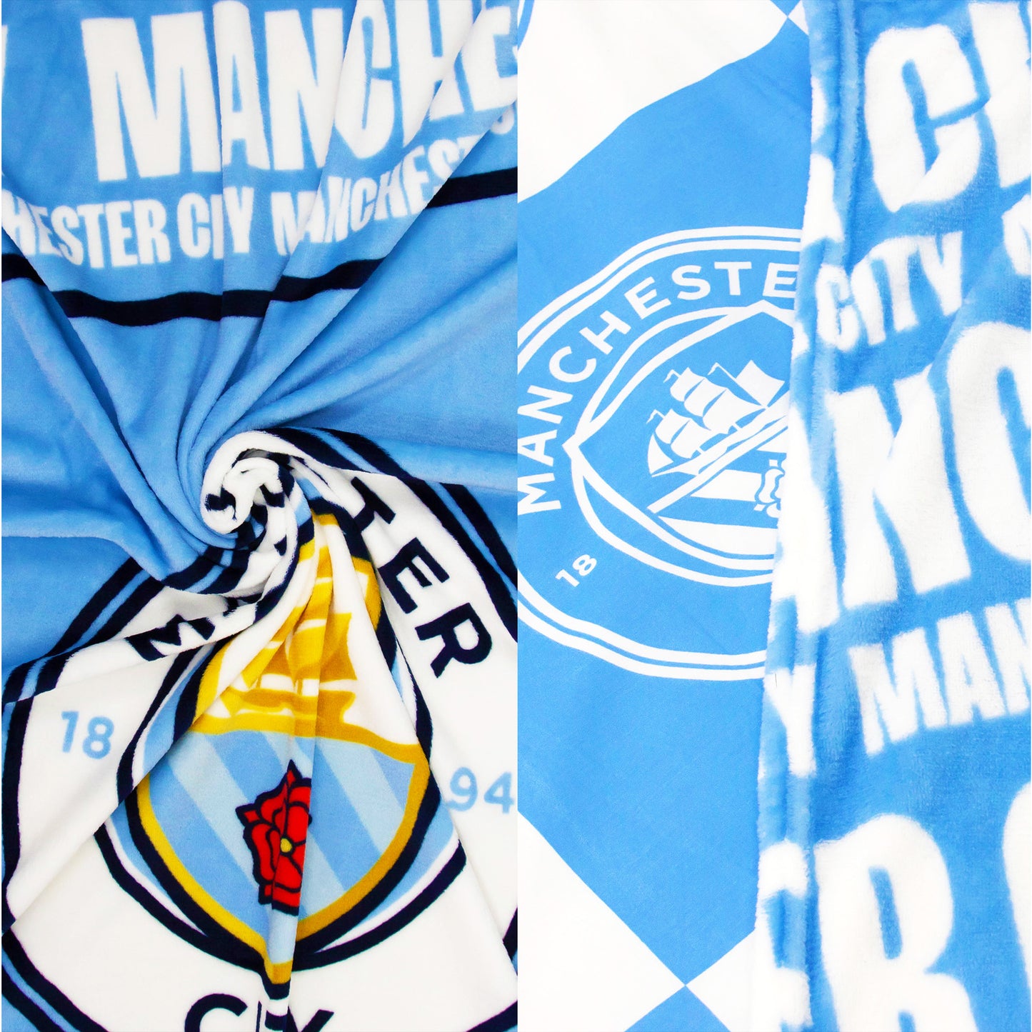 Manchester City FC Cityzens Fleece Blanket - 100 x 150cm