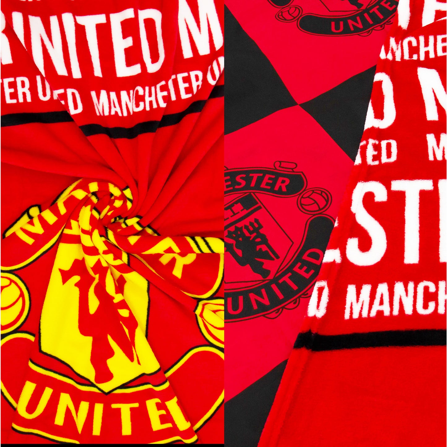 Manchester United FC Crest Fleece Blanket - 100 x 150cm