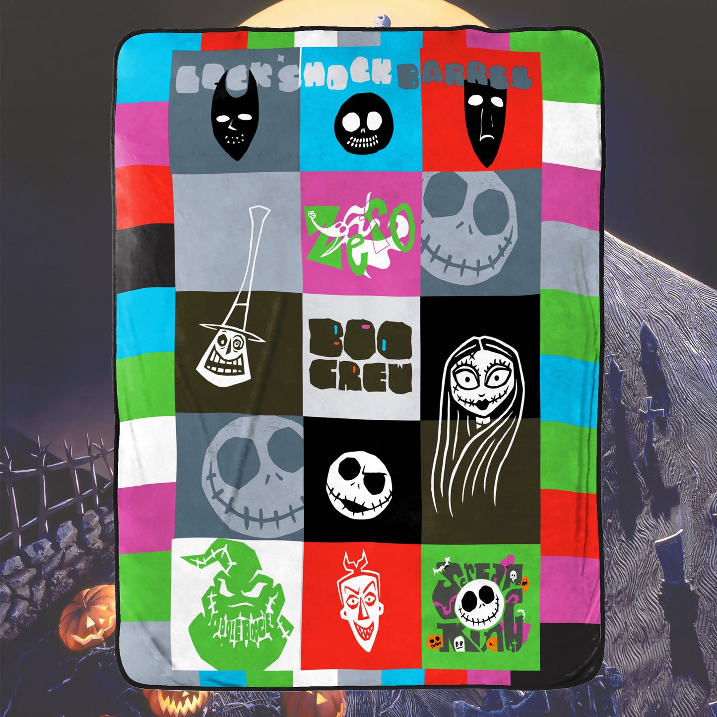 Disney Fleece Blankets – Nightmare Before Christmas Design - 100 x 150 cm