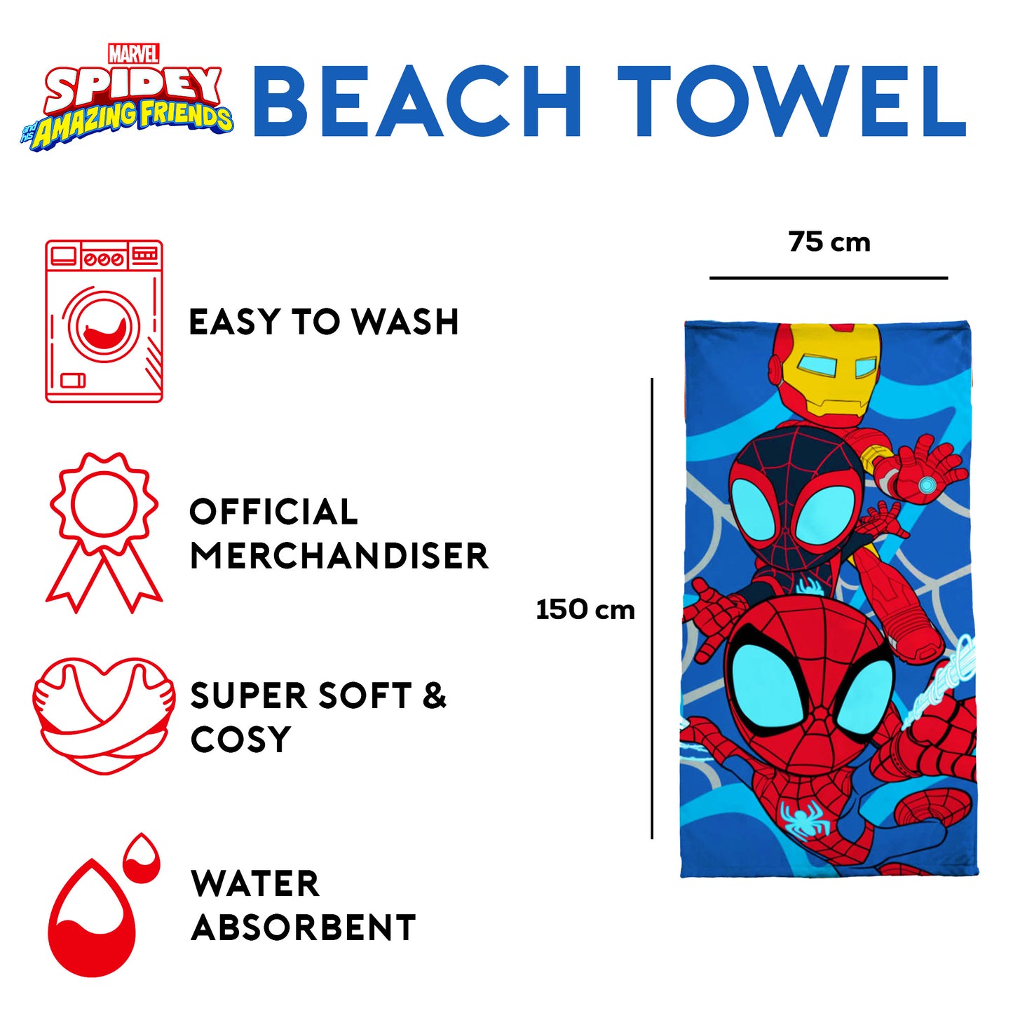 Marvel 'Spidey & Iron Man' Towel
