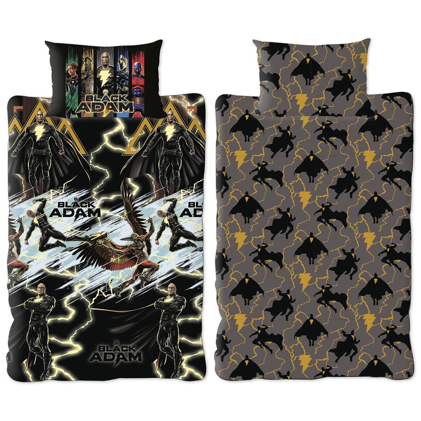 Black Adam Single Panel Duvet Set
