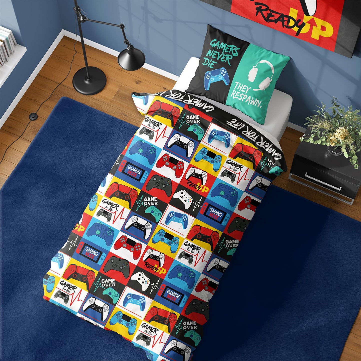 Gamer for Life 'Levels' Rotary Duvet Duvet Sets