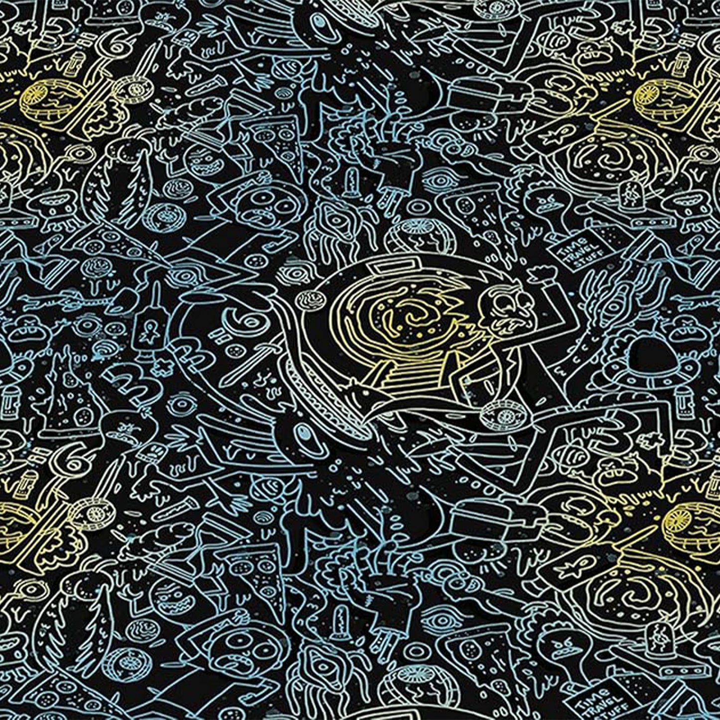 Rick And Morty Single Panel Duvet Set