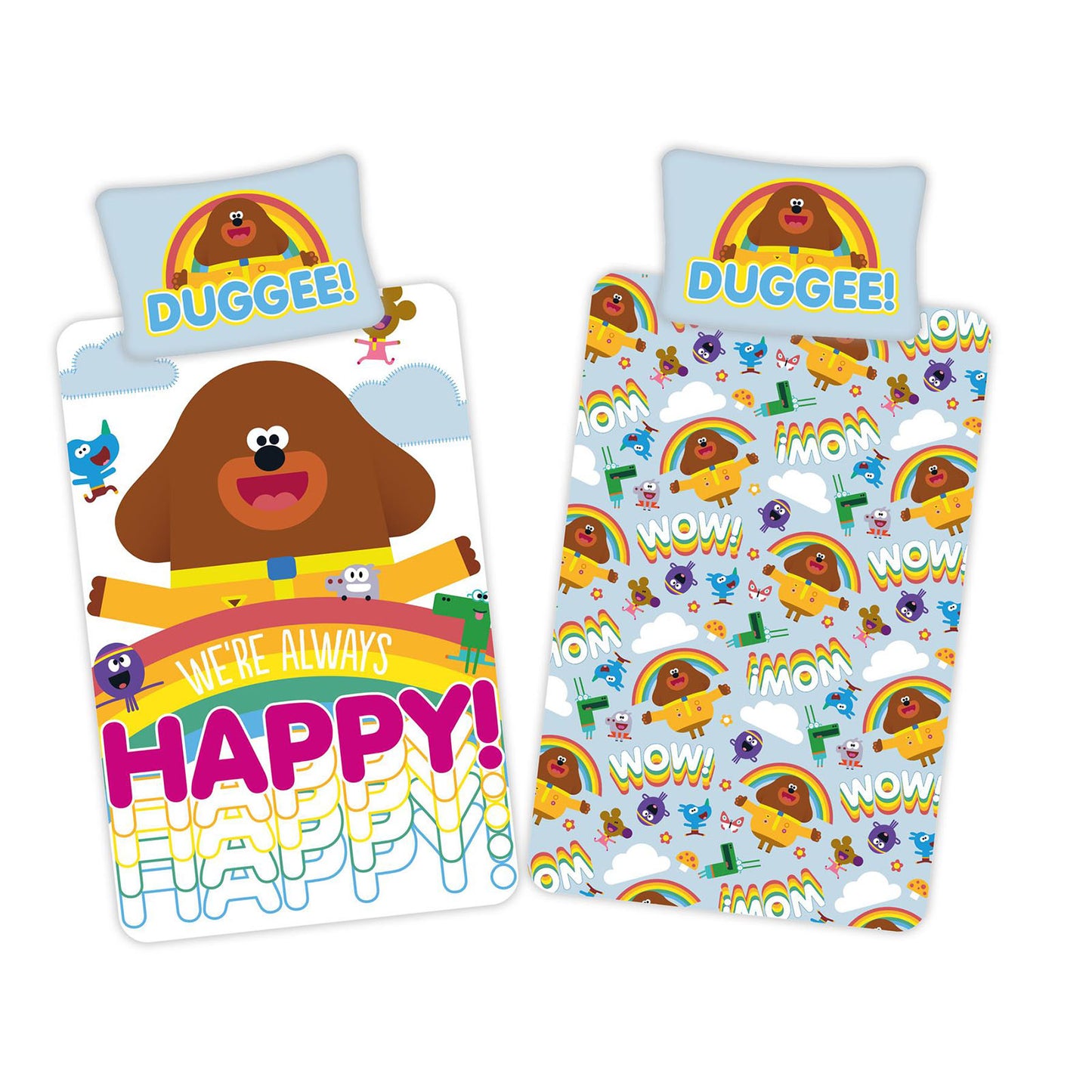 Hey Duggee 'Happy' Single Panel Duvet Set