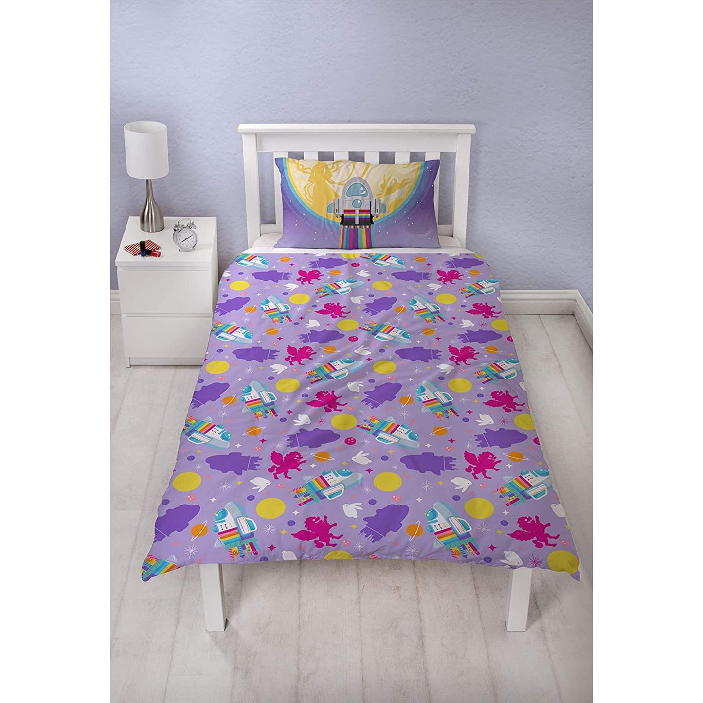 Over the Moon Single Panel Duvet Set