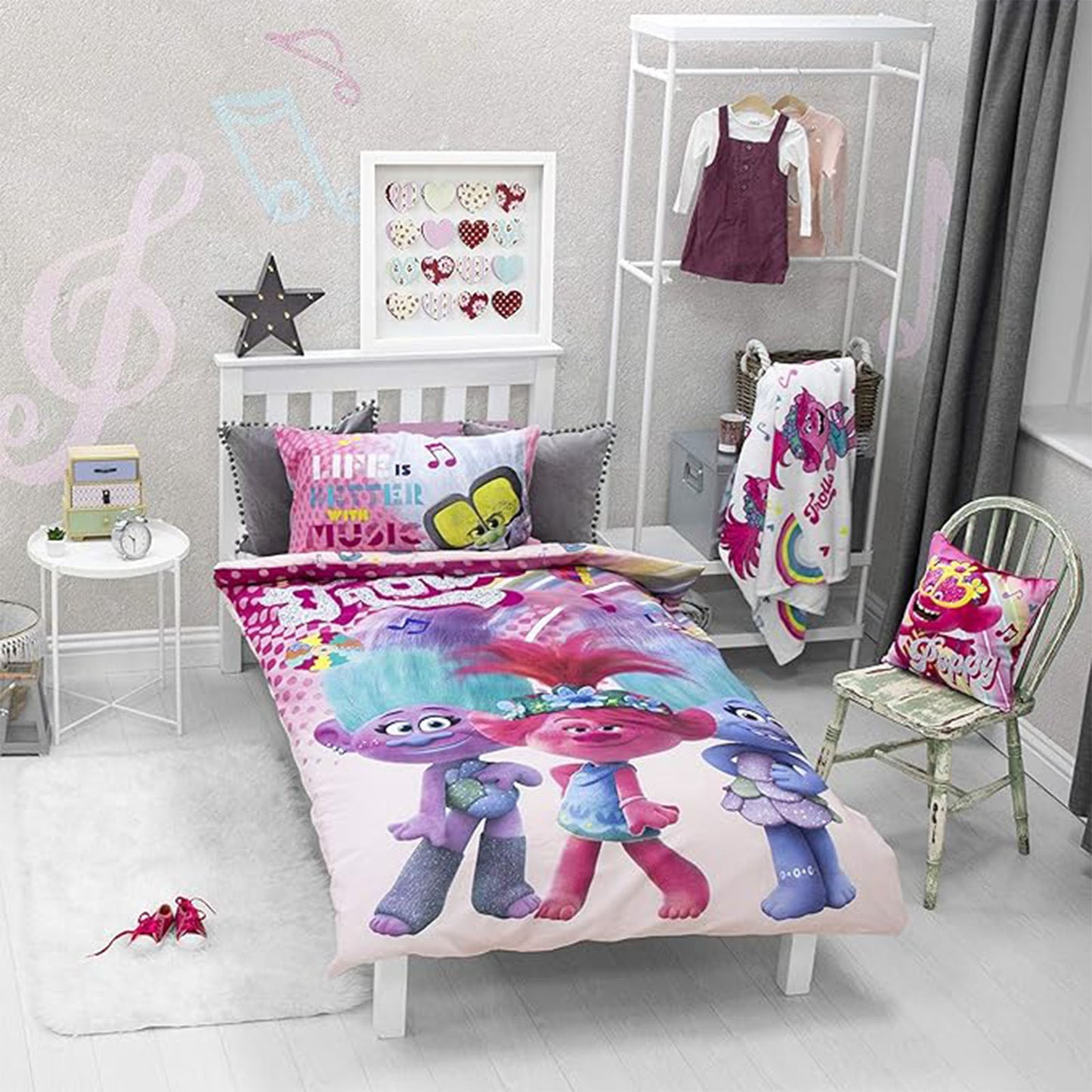 Trolls 'Concert' Single Panel Duvet Set