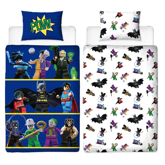 Lego 'DC' Single Panel Duvet Set