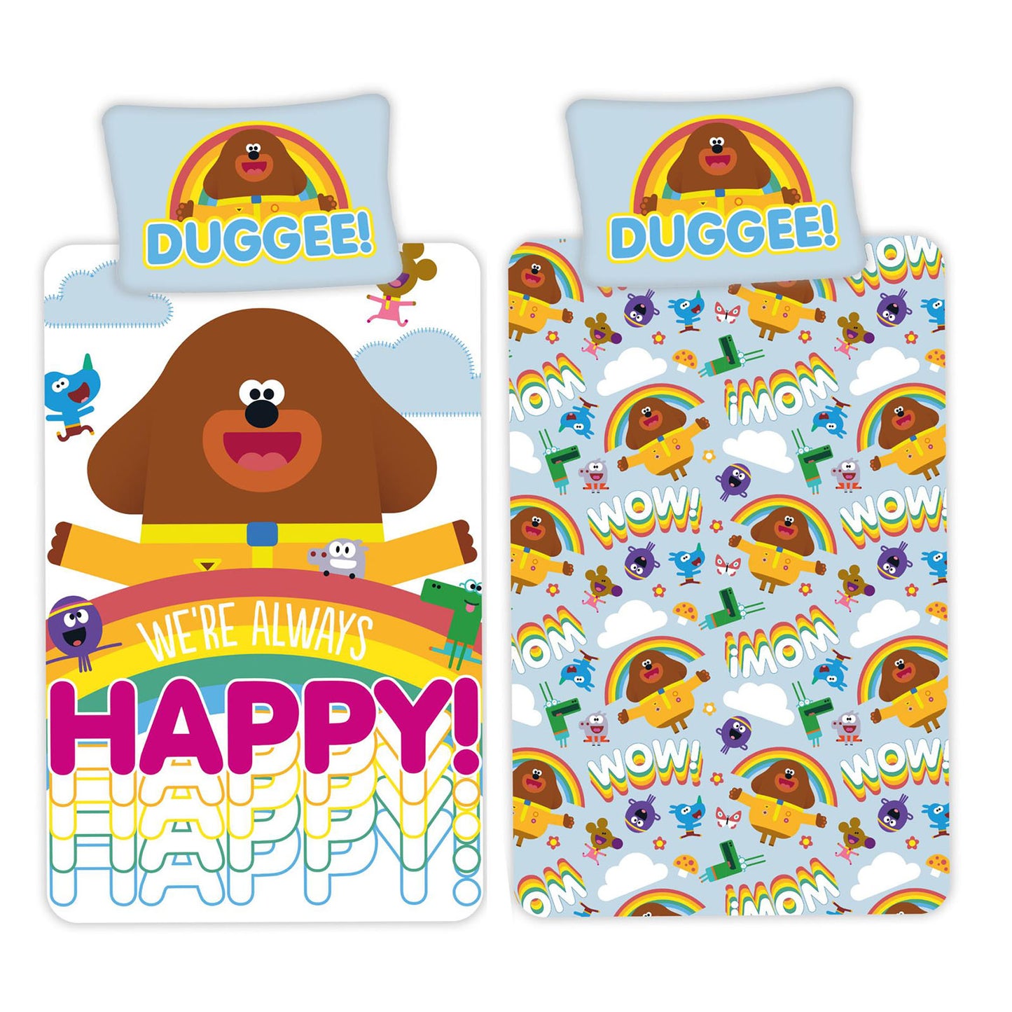 Hey Duggee 'Happy' Single Panel Duvet Set