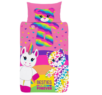 Build A Bear 'Besties Forever' Single Panel Duvet Set