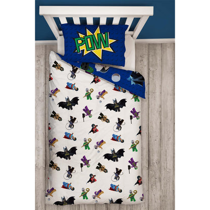 Lego 'DC' Single Panel Duvet Set