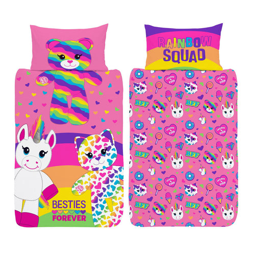 Build A Bear 'Besties Forever' Single Panel Duvet Set