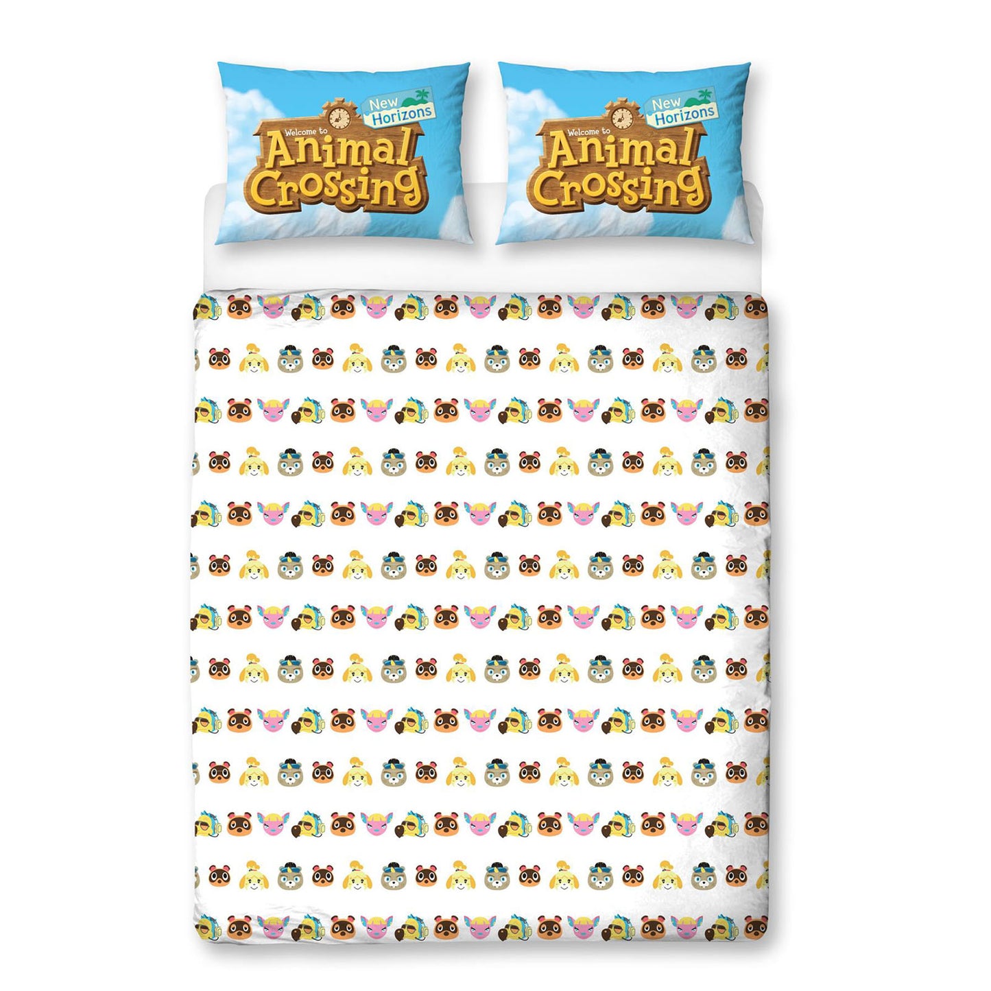 Animal Crossing 'Sided Beach' Panel Duvet Set