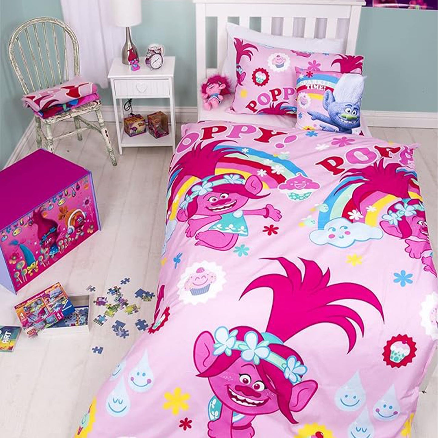 Trolls 'Dreams' Single Rotary Duvet Set