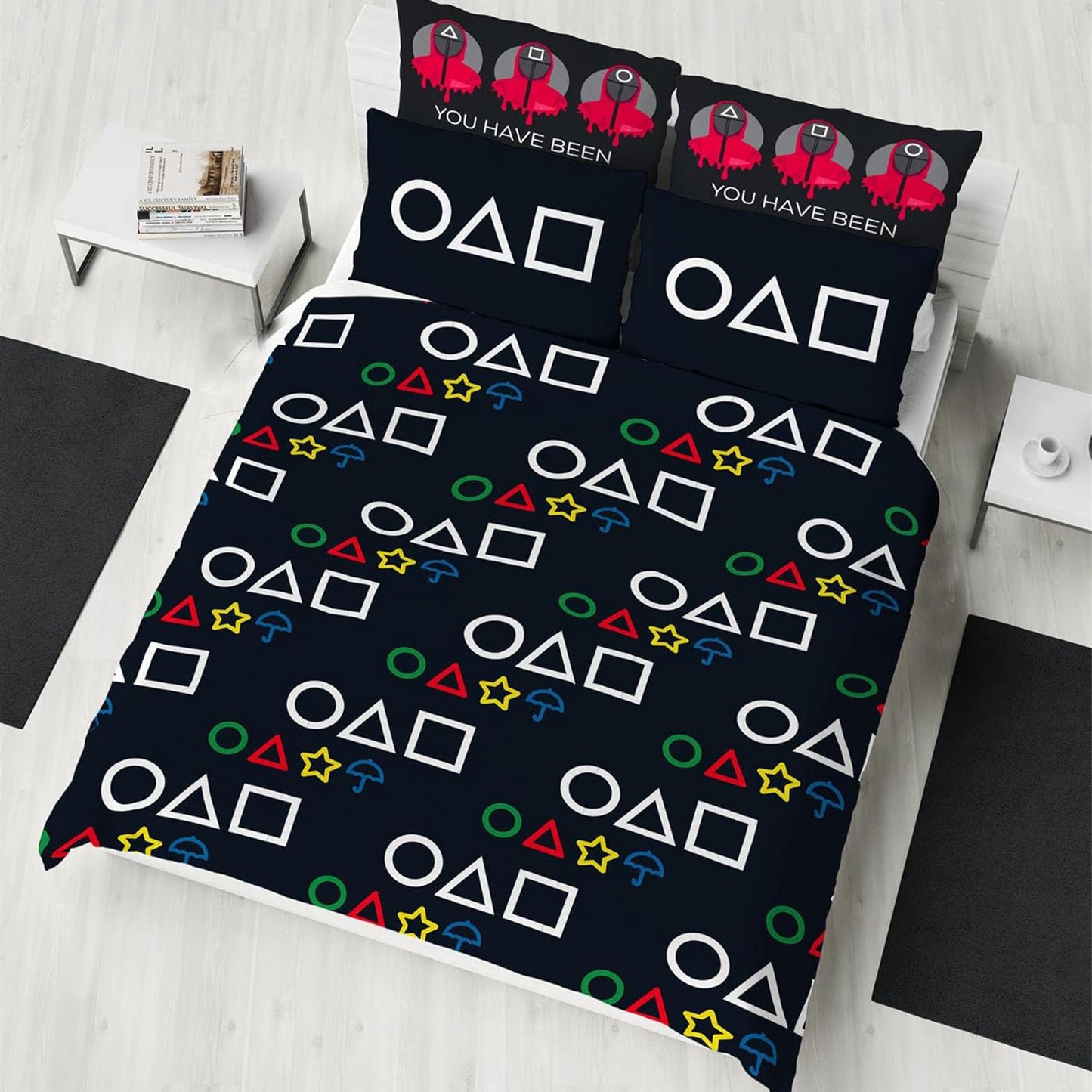 Squid Gamer 'Symbols' Duvet Set