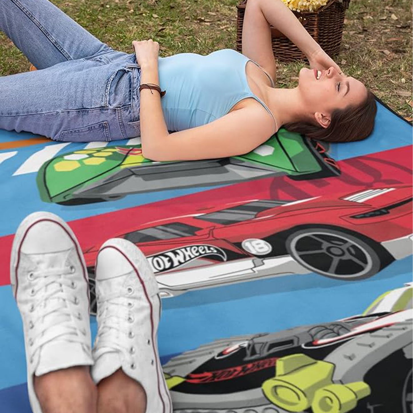 Hot Wheels 'Epic Race' Fleece Blanket