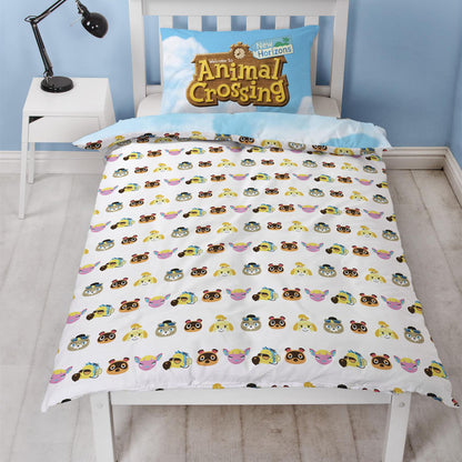 Animal Crossing 'Sided Beach' Panel Duvet Set