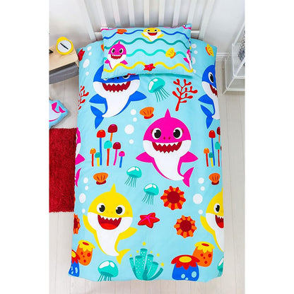 Baby Shark 'Rainbow Sharks' Single Rotary Duvet Set