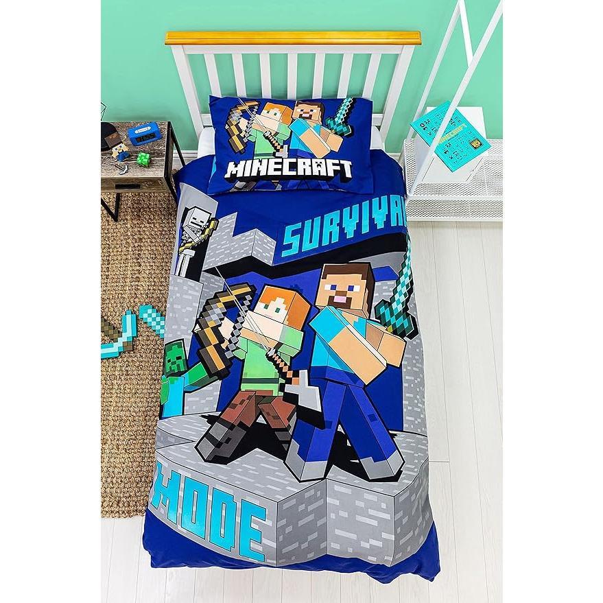 Minecraft 'Survive' Panel Duvet Set