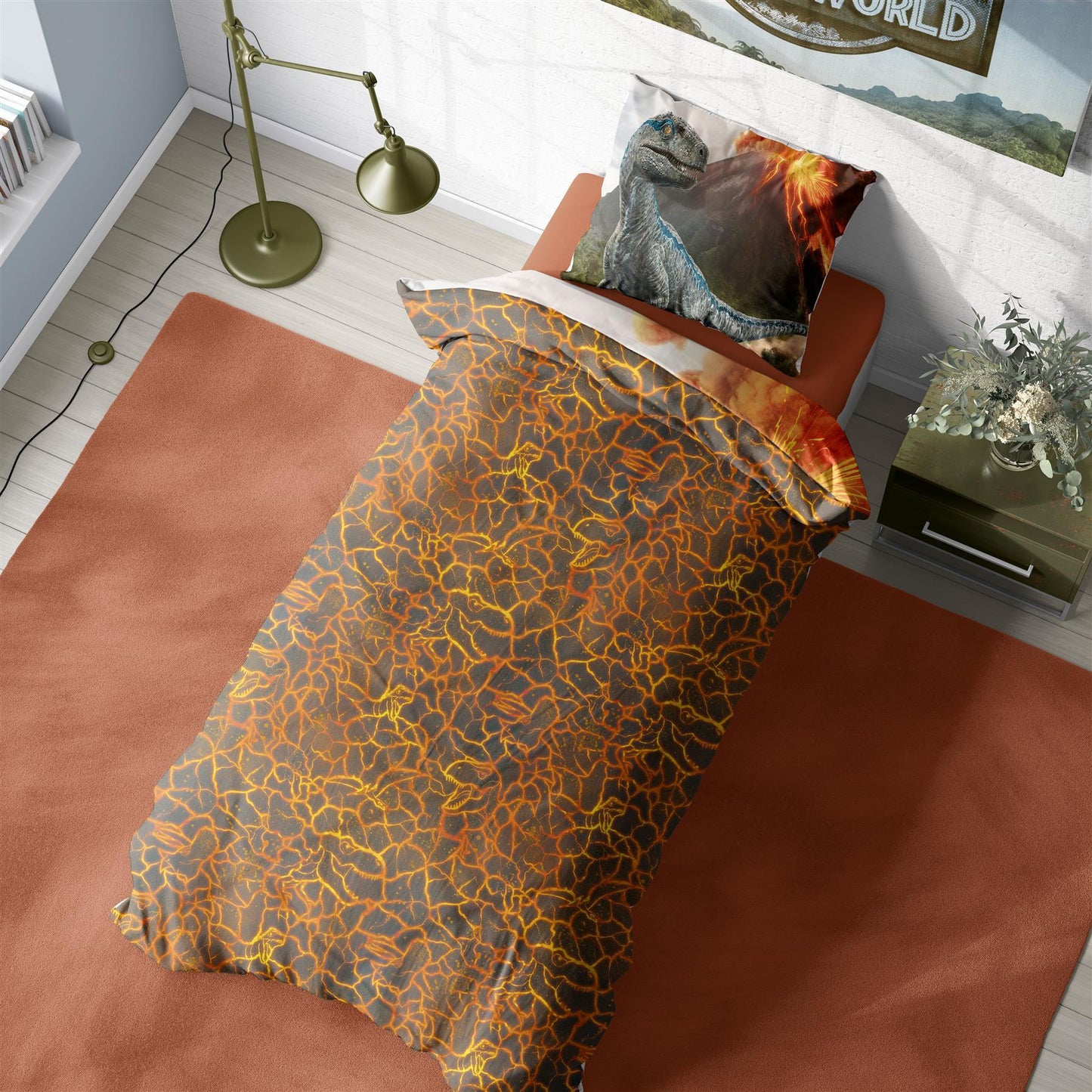 Jurassic World 'T-Rex' Single Panel Duvet Set