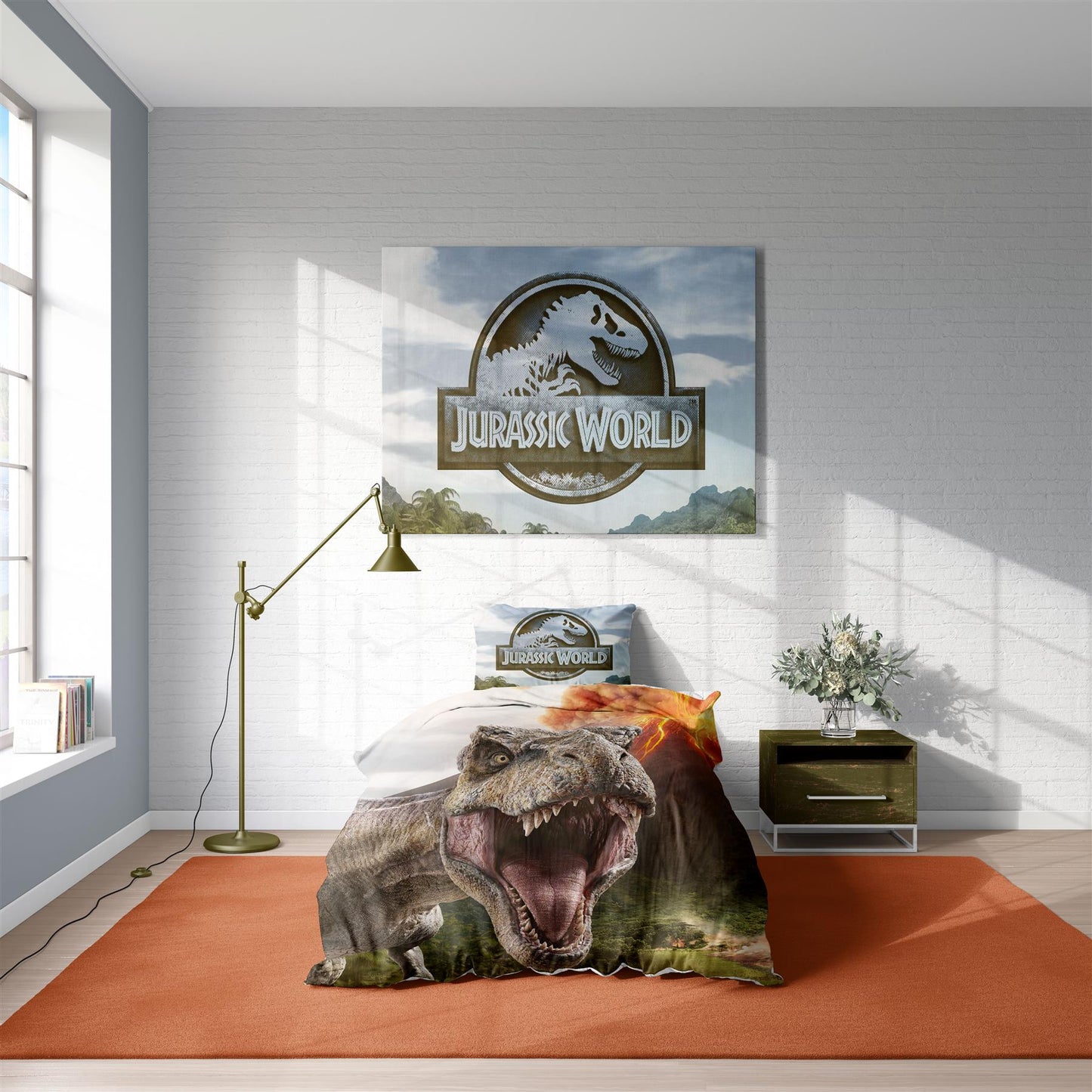 Jurassic World 'T-Rex' Single Panel Duvet Set