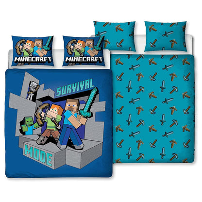 Minecraft 'Survive' Panel Duvet Set