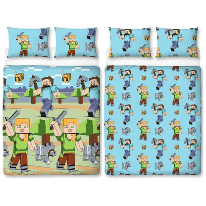 Minecraft 'Adventure' Double Rotary Duvet Set