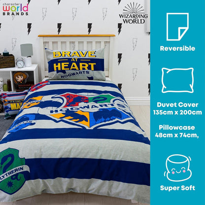 Harry Potter 'Brave 2' Single Panel Duvet Set