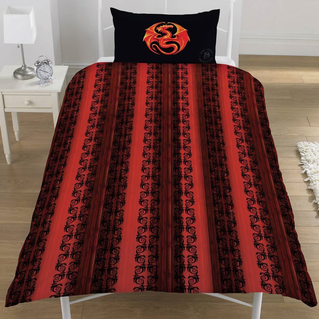 Anne Stokes 'Fire Dragon' Single Panel Duvet Set