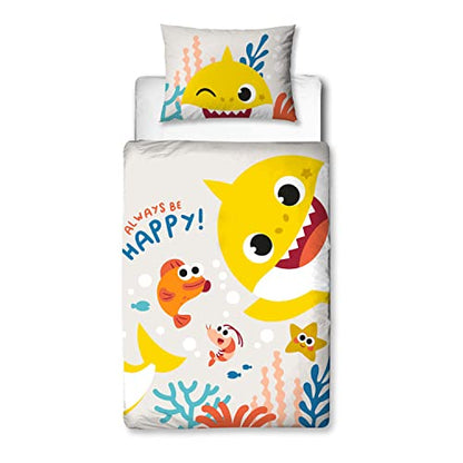 Baby Shark 'Fintastic' Toddler Panel Duvet Set