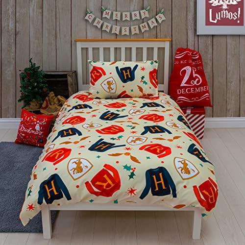 Harry Potter 'Christmas Sweaters' Single Rotary Duvet Set