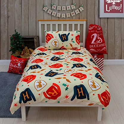 Harry Potter 'Christmas Sweaters' Single Rotary Duvet Set