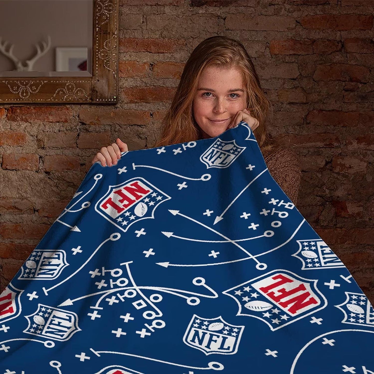 NFL American Football 'Iconic' Fleece Blanket