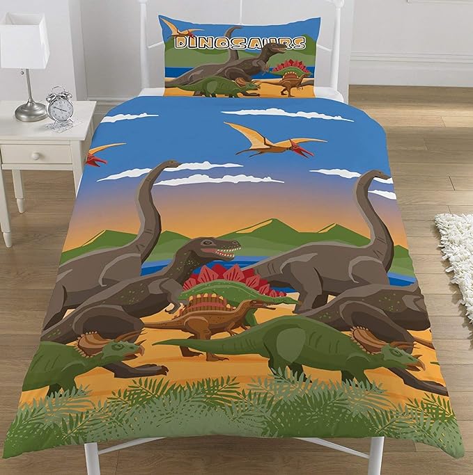 Dinosaurs Dino Herd Panel Duvet Set