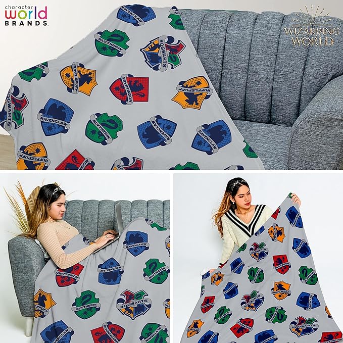 Harry Potter 'Brave' Fleece Blanket