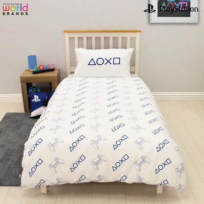 Playstation 'Logo+Controller' Single Rotary Duvet Set