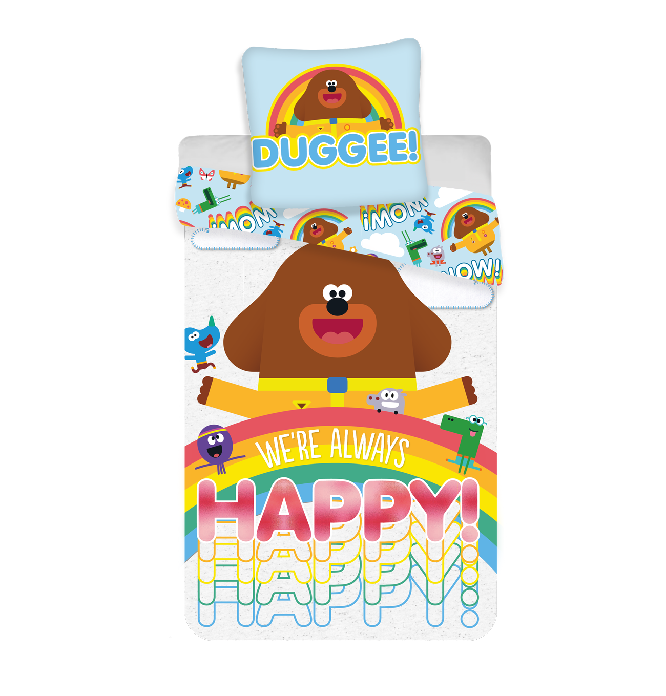 Hey Duggee 'Happy' Single Panel Duvet Set