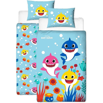 Baby Shark 'Rainbow' Single Panel Duvet Set