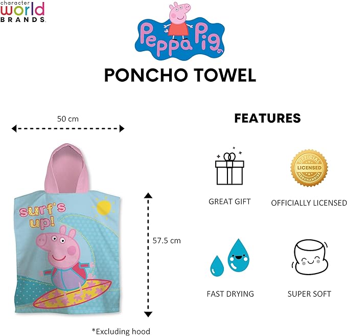 Peppa Pig 'Diving' Poncho