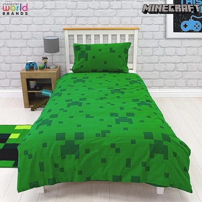 Minecraft 'Pixels' Single Panel Duvet Set