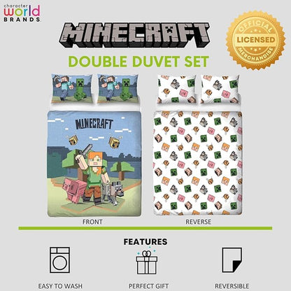 Minecraft 'Adventure' Double Panel Duvet Set