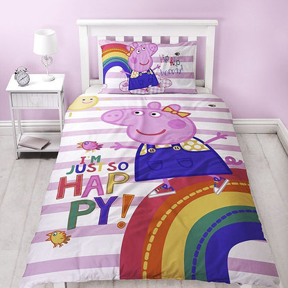 Peppa Pig 'Hooray' Single Panel Duvet Set