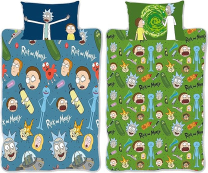 Rick and Morty 'Portals' Single Duvet Set