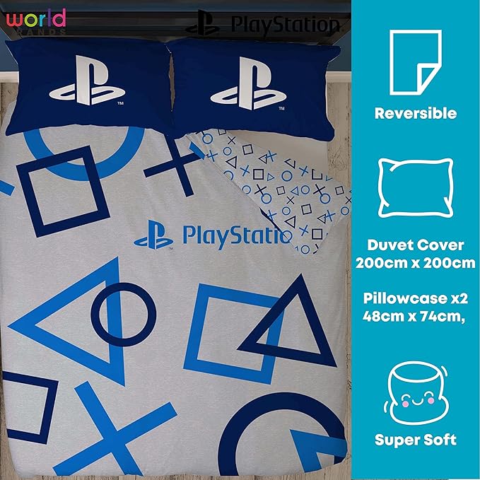 Playstation 'Blue' Panel Duvet Set