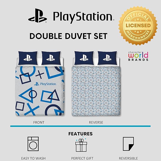 Playstation 'Blue' Panel Duvet Set