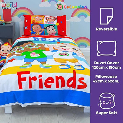 CoComelon 'Friends' Junior Panel Duvet Set