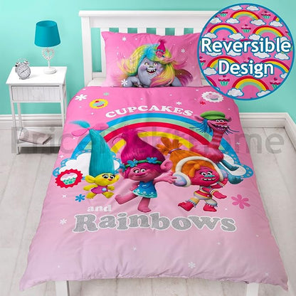 Trolls 'Dreams' Single Panel Duvet Set