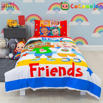 CoComelon 'Friends' Junior Panel Duvet Set