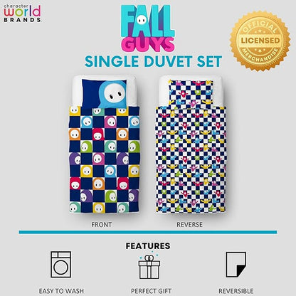 Fall Guys Single Panel Duvet Set