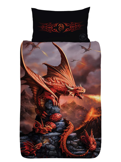 Anne Stokes 'Fire Dragon' Single Panel Duvet Set